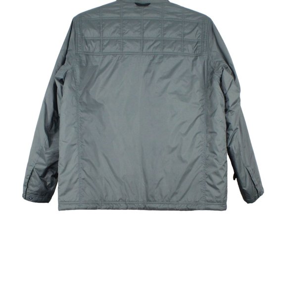 LL Bean Gray Nylon Insulated Full Zip Winter Liner Jacket Size L - Picture 5 of 8